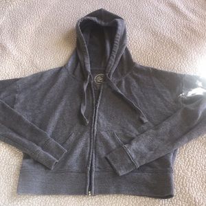 Cropped zip up jacket